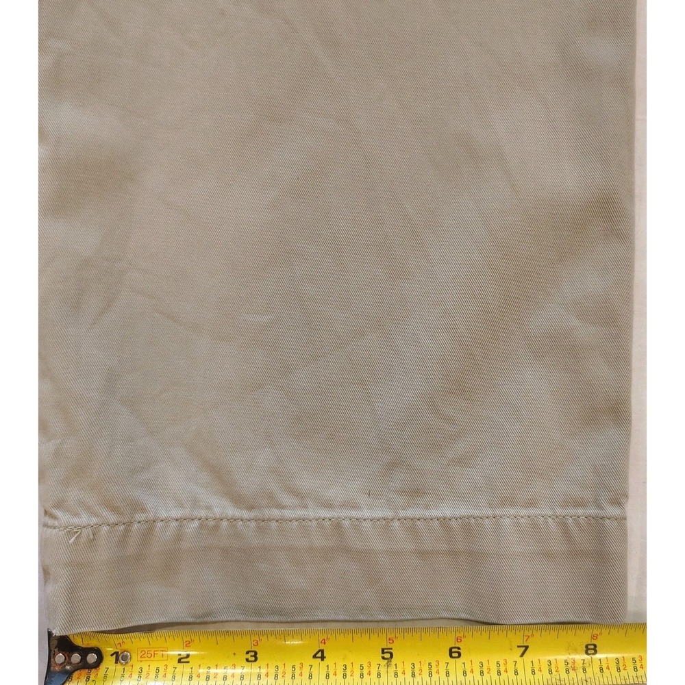 Polo Ralph Lauren Ethan Pant Mens 38x30 Khaki Pleated  Pants Cotton Casual Chino - Picture 16 of 16